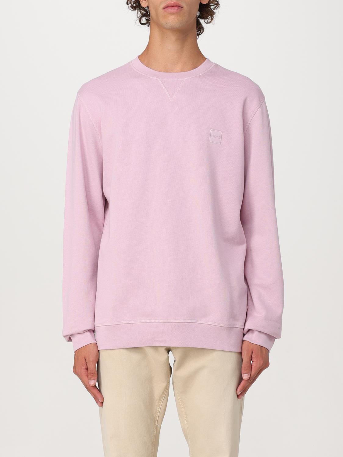 BOSS SWEATER: Boss crewneck sweater, Pink - Img 1