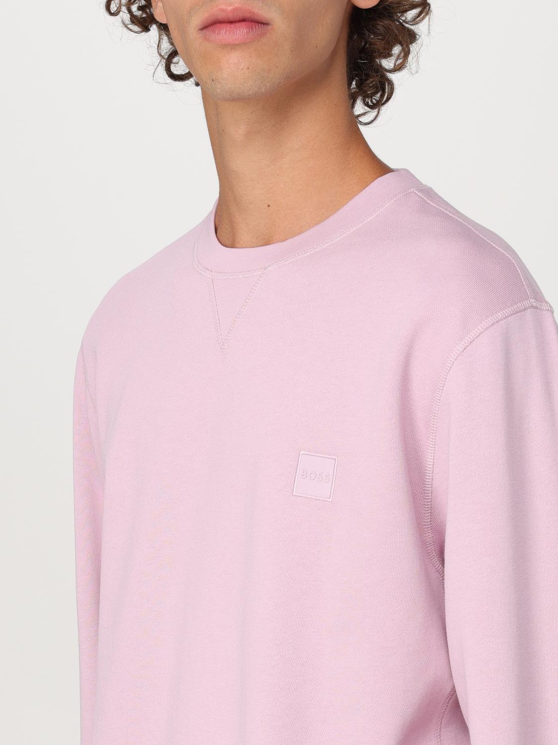 BOSS SWEATER: Boss crewneck sweater, Pink - Img 3