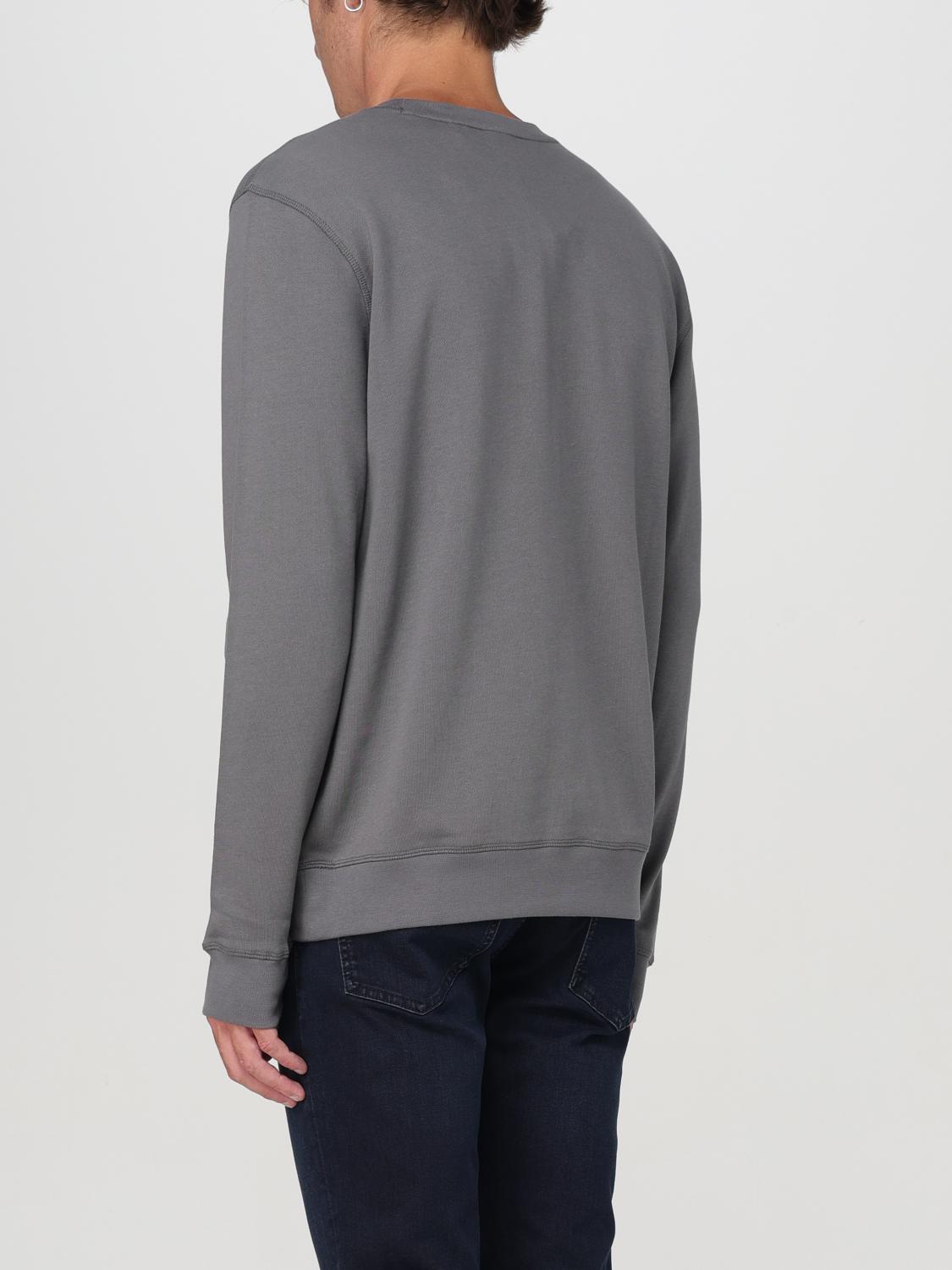 BOSS JERSEY: Jersey Boss de algodón con cuello redondo, Gris - Img 2