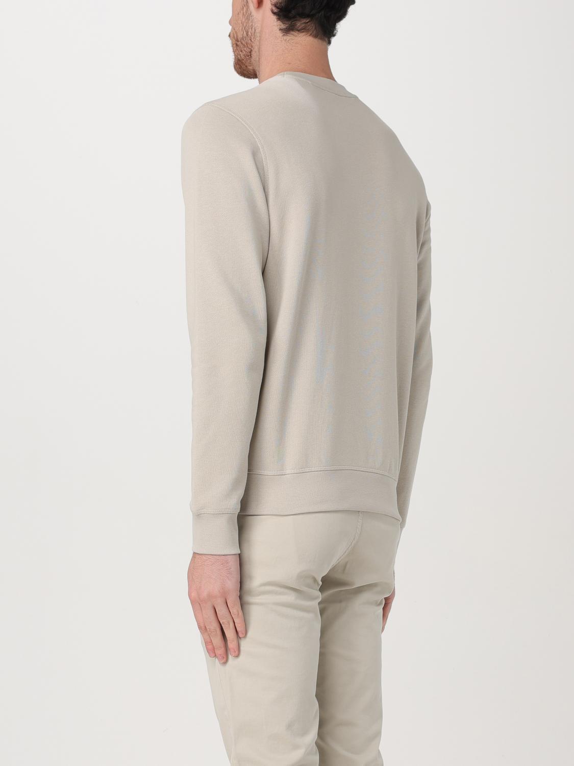 BOSS JERSEY: Jersey Boss de algodón con cuello redondo, Beige - Img 3