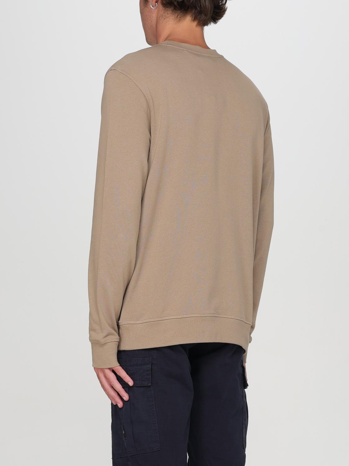 BOSS JERSEY: Jersey Boss de algodón con cuello redondo, Marrón - Img 2