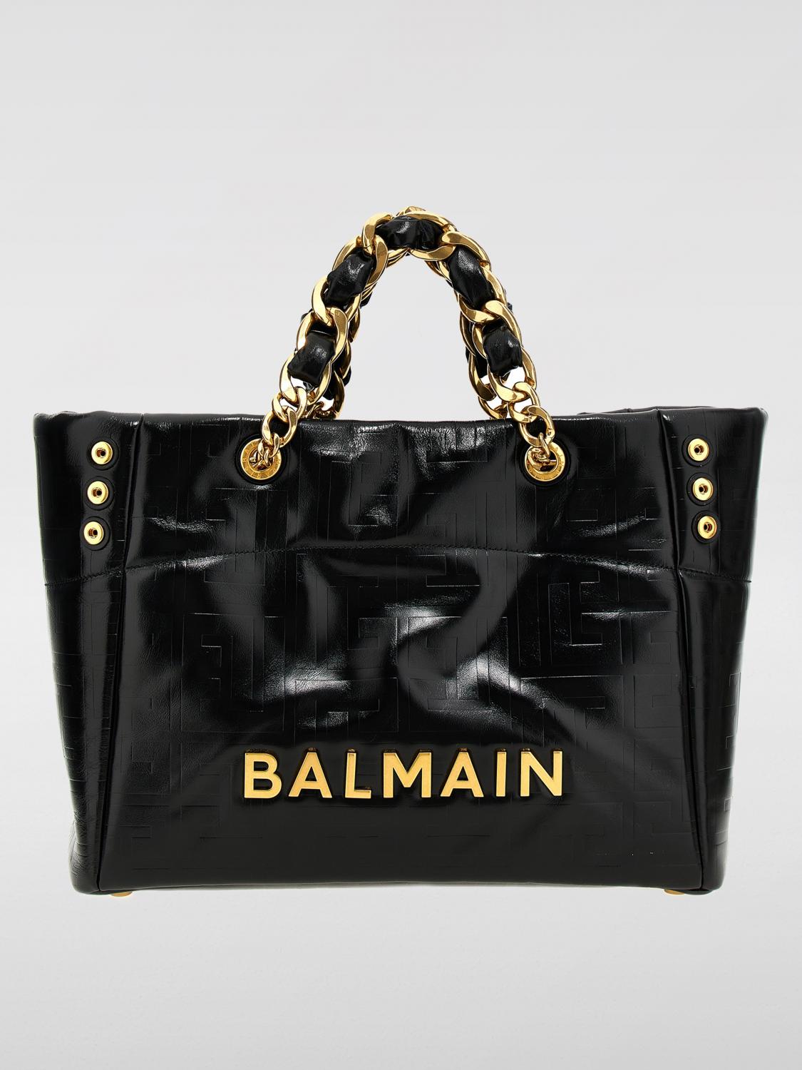 BALMAIN BOLSO DE MANO: Bolso de hombro mujer Balmain, Negro - Img 1