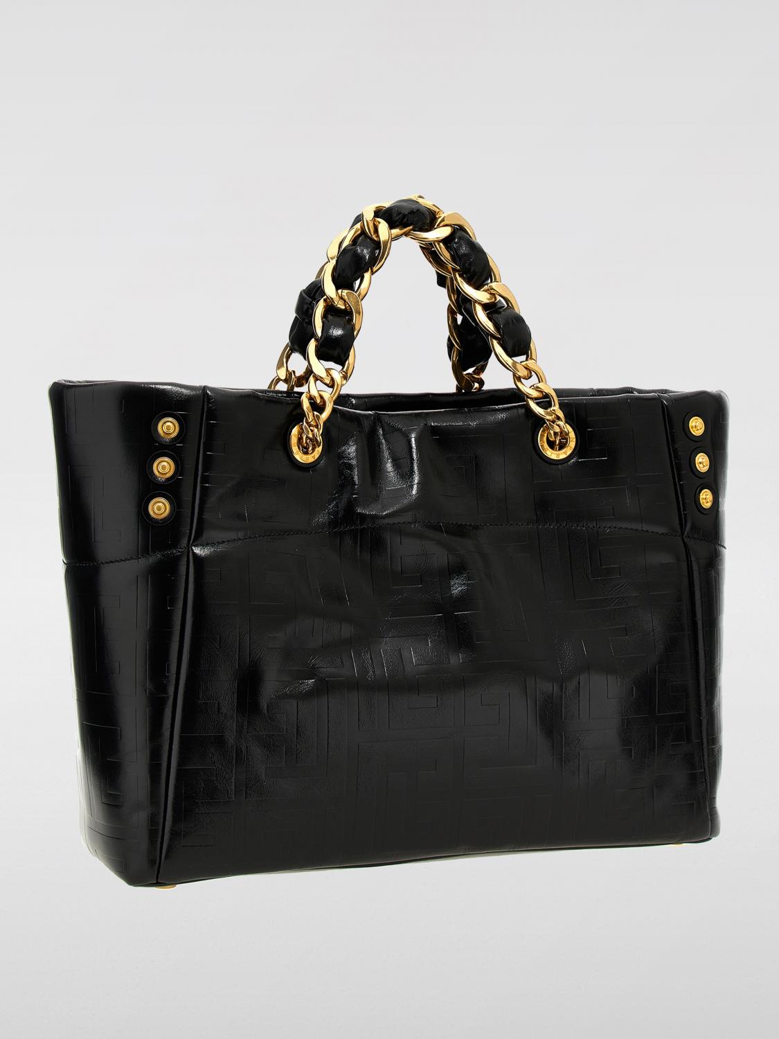 BALMAIN BOLSO DE MANO: Bolso de hombro mujer Balmain, Negro - Img 2