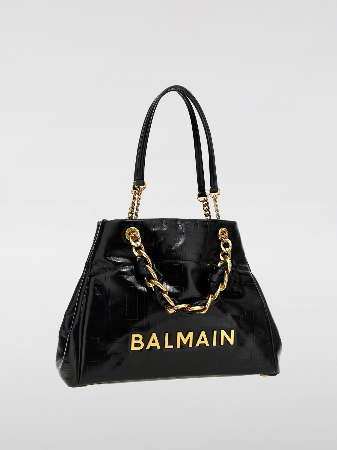 BALMAIN BOLSO DE MANO: Bolso de hombro mujer Balmain, Negro - Img 3