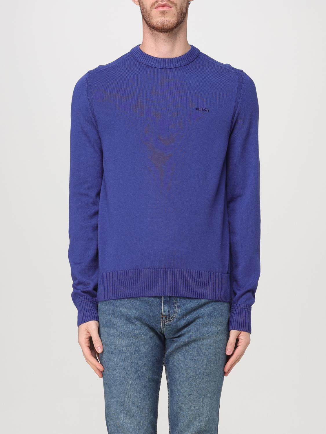 BOSS SWEATER: Sweater men Boss, Cobalt - Img 1