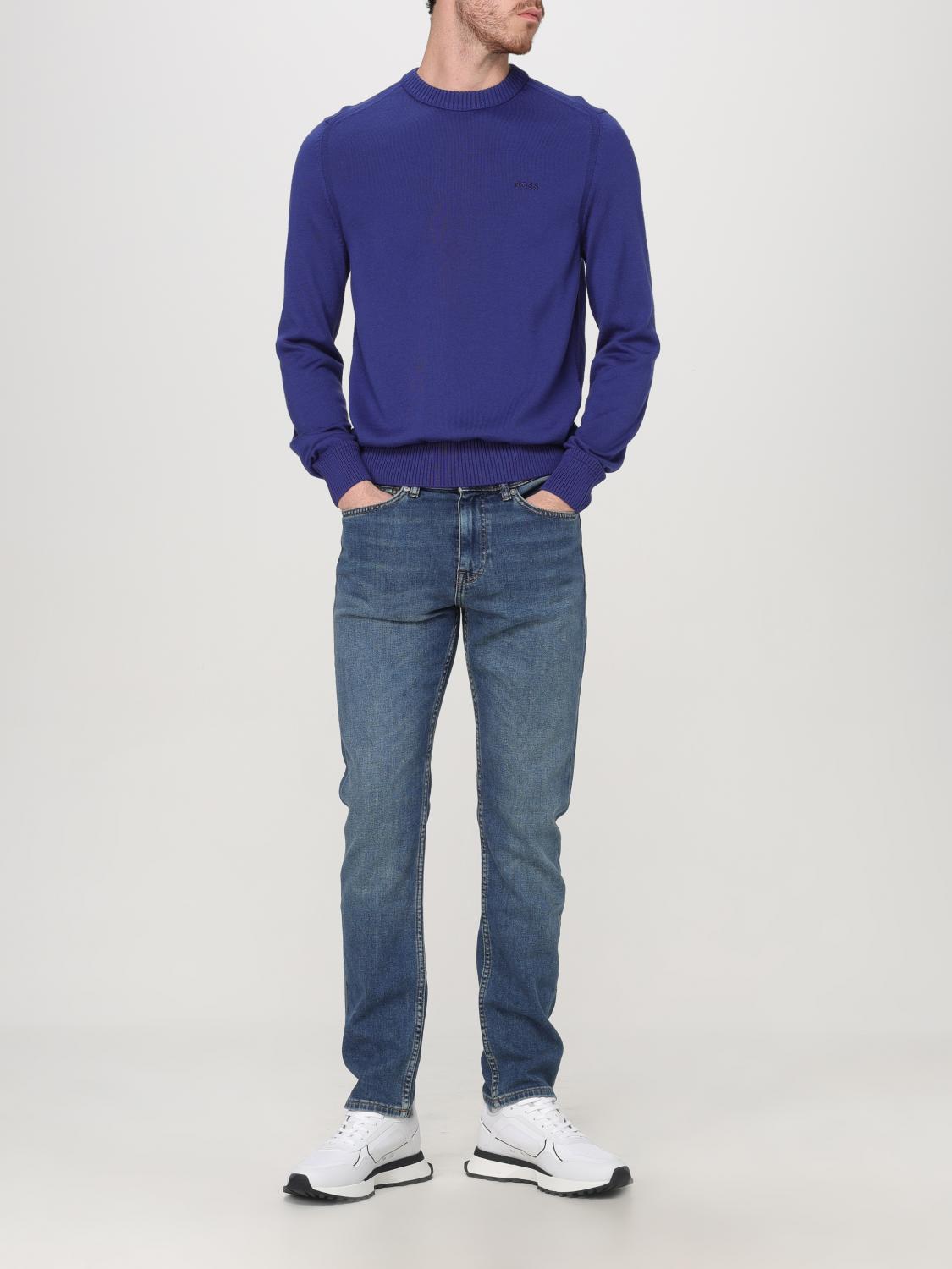 BOSS SWEATER: Sweater men Boss, Cobalt - Img 2