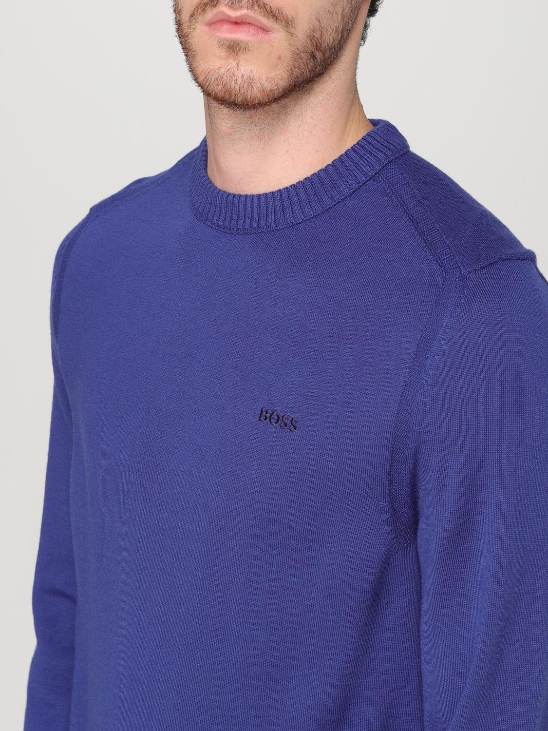 BOSS SWEATER: Sweater men Boss, Cobalt - Img 4