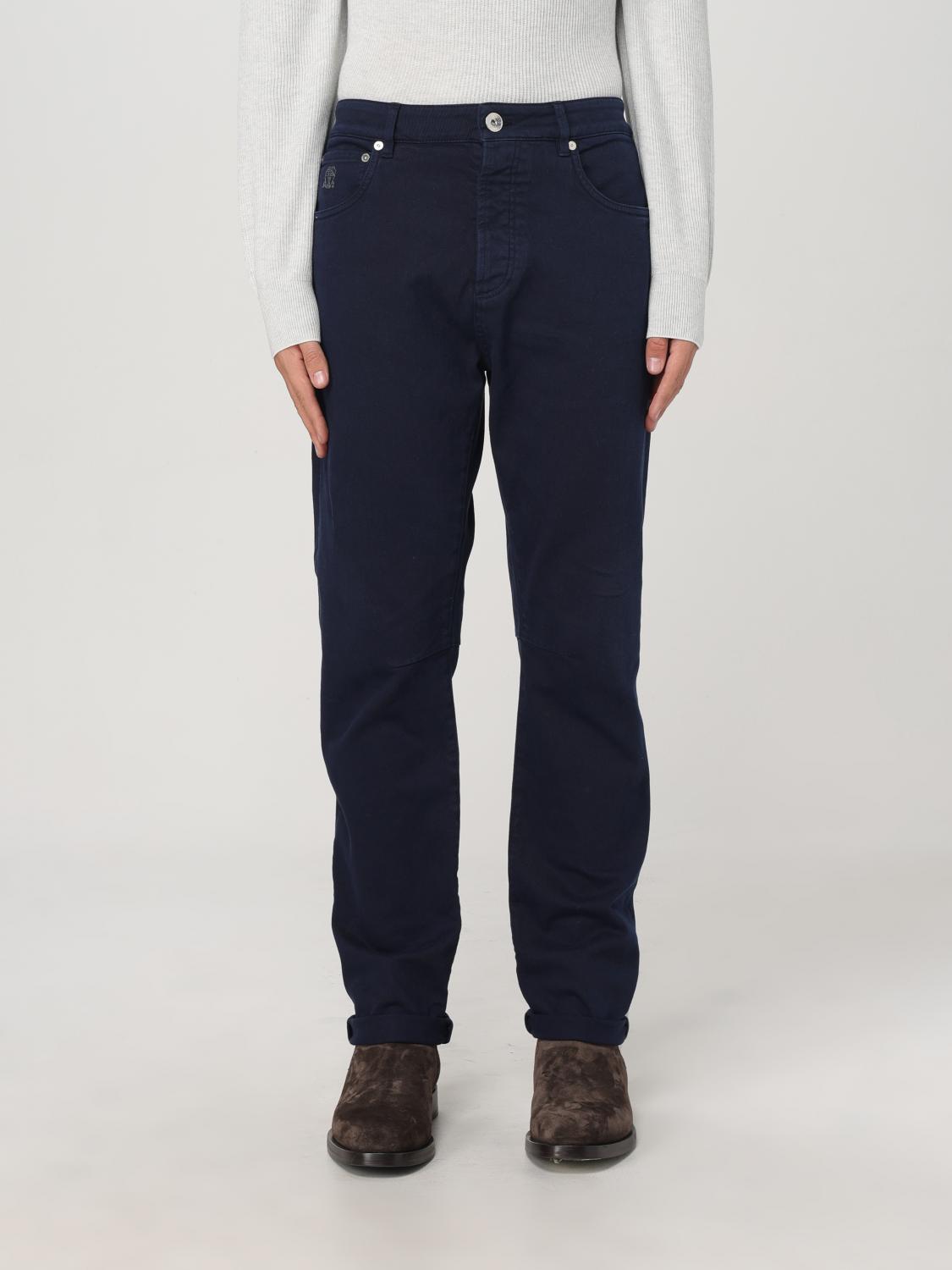 Giglio Jeans Brunello Cucinelli in denim comfort tinto capo