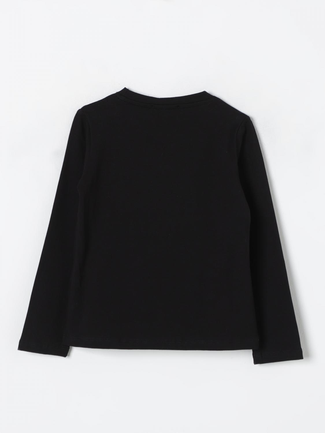 PINKO SWEATER: Pinko shirt with logo print, Black - Img 2