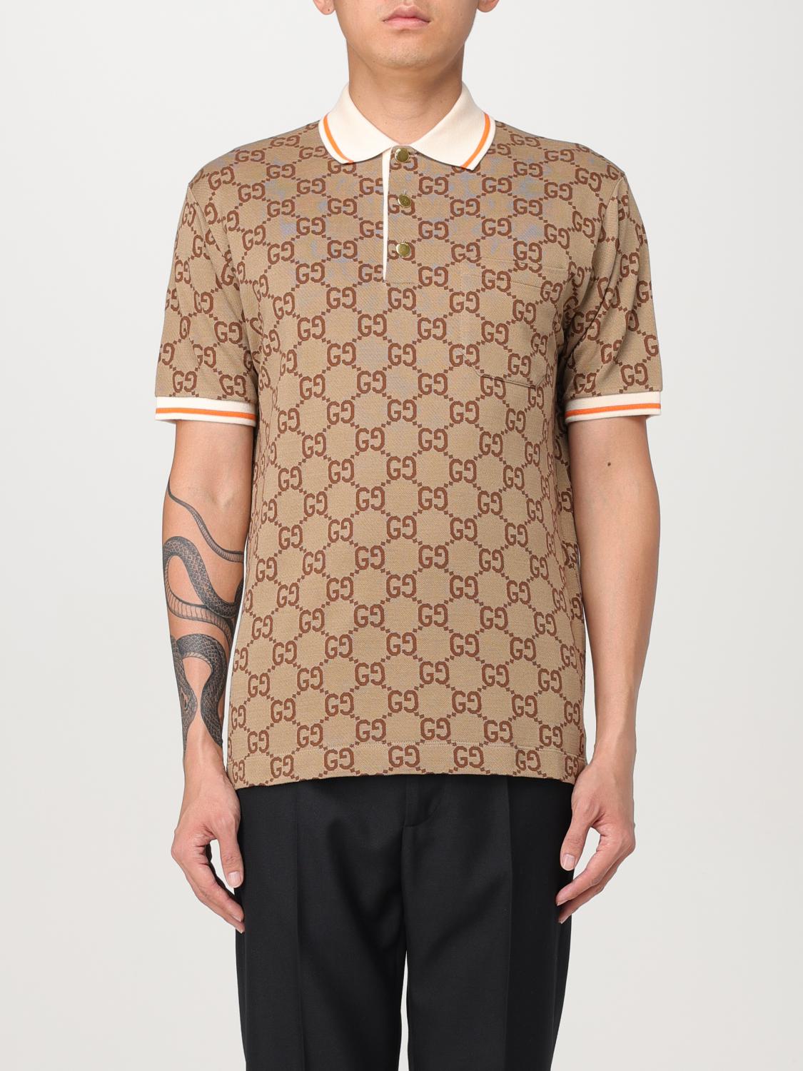 GUCCI POLO: Polo hombre Gucci, Beige - Img 1