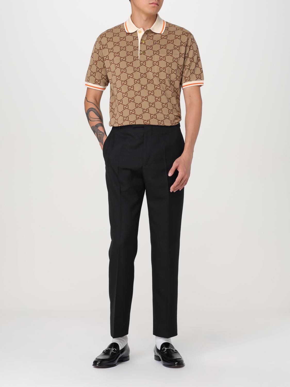 GUCCI POLO: Polo hombre Gucci, Beige - Img 2