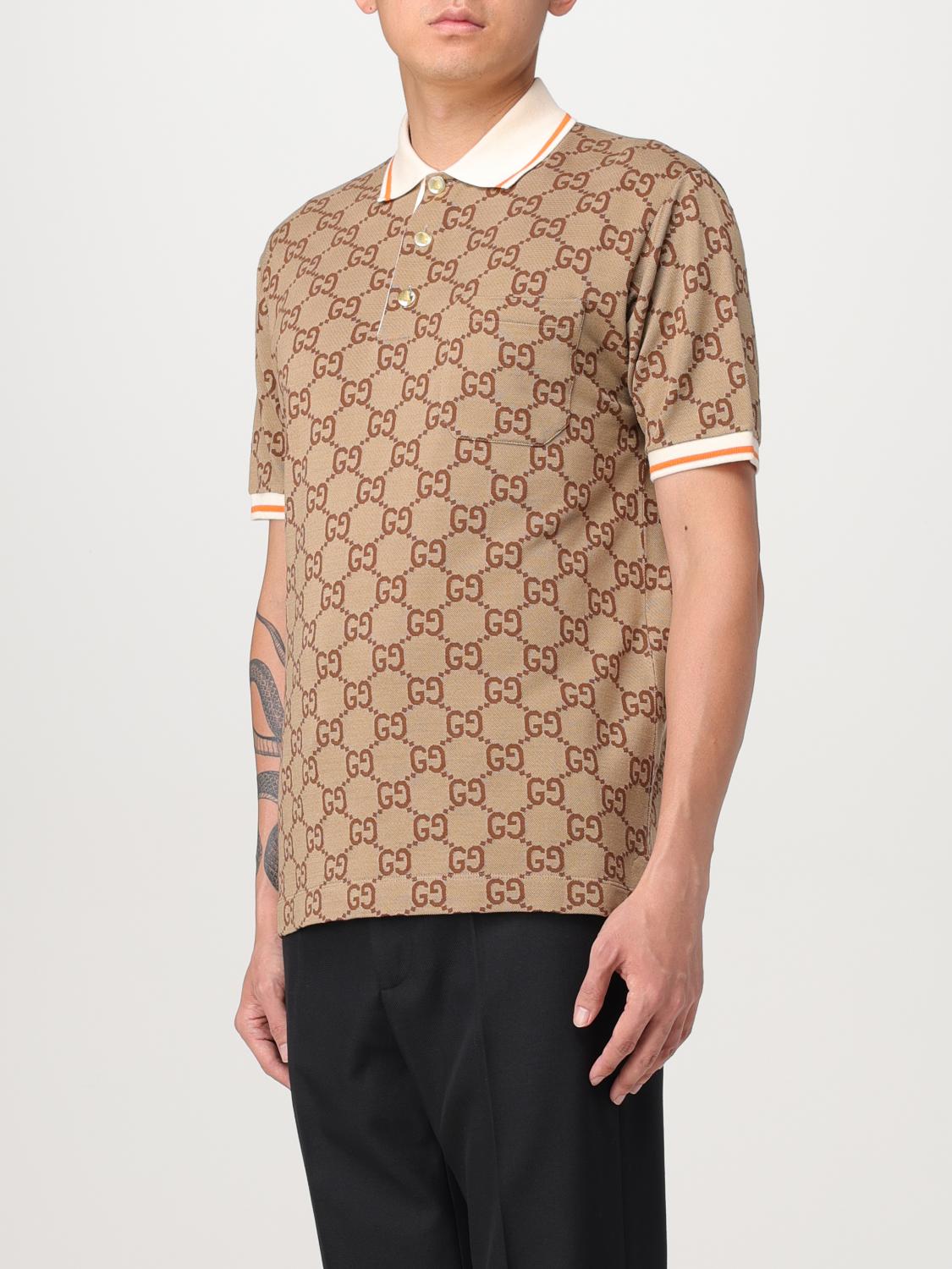 GUCCI POLO: Polo hombre Gucci, Beige - Img 4