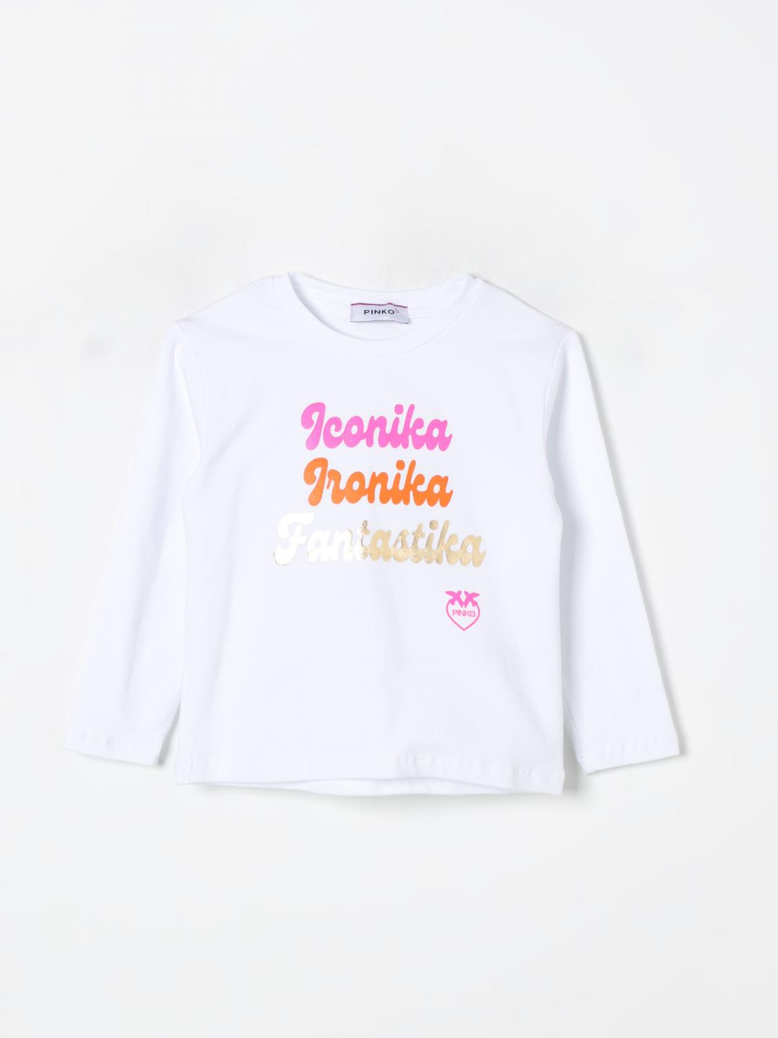 PINKO T-SHIRT: T-shirt Iconika, ironika, fantastika Pinko, Bianco - Img 1