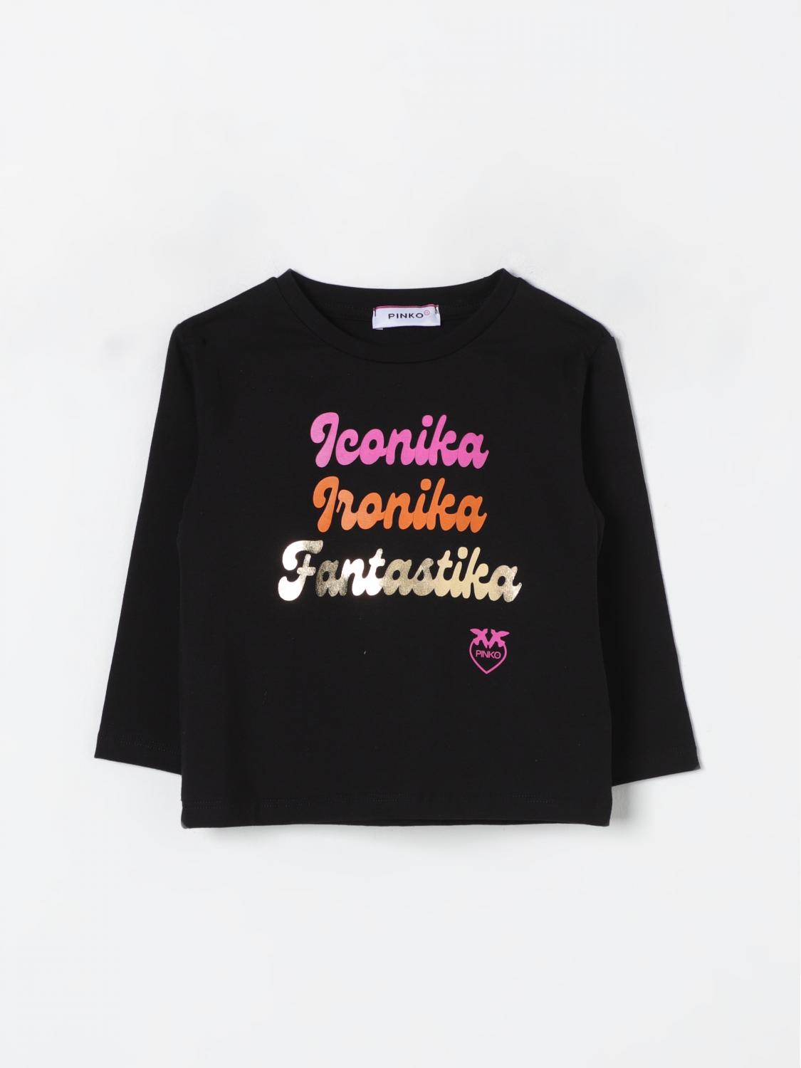 PINKO T-SHIRT: T-shirt kids Pinko, Black - Img 1