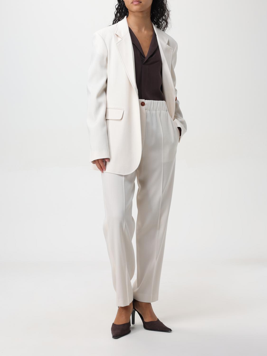 ALYSI AMERICANA: Americana mujer Alysi, Blanco - Img 2