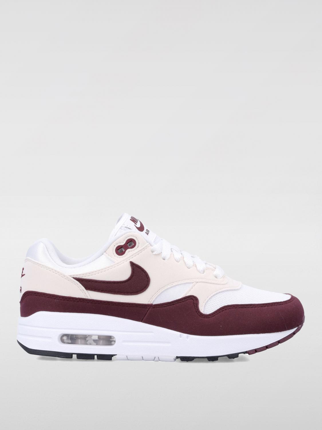 NIKE SNEAKERS: Sneakers Air Max 1 '87 Nike in camoscio e mesh , Panna - Img 1