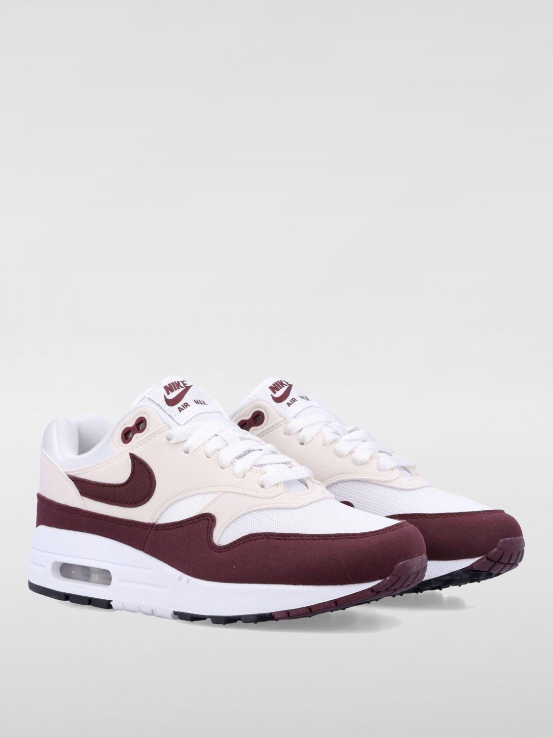 NIKE SNEAKERS: Sneakers Air Max 1 '87 Nike in camoscio e mesh , Panna - Img 2