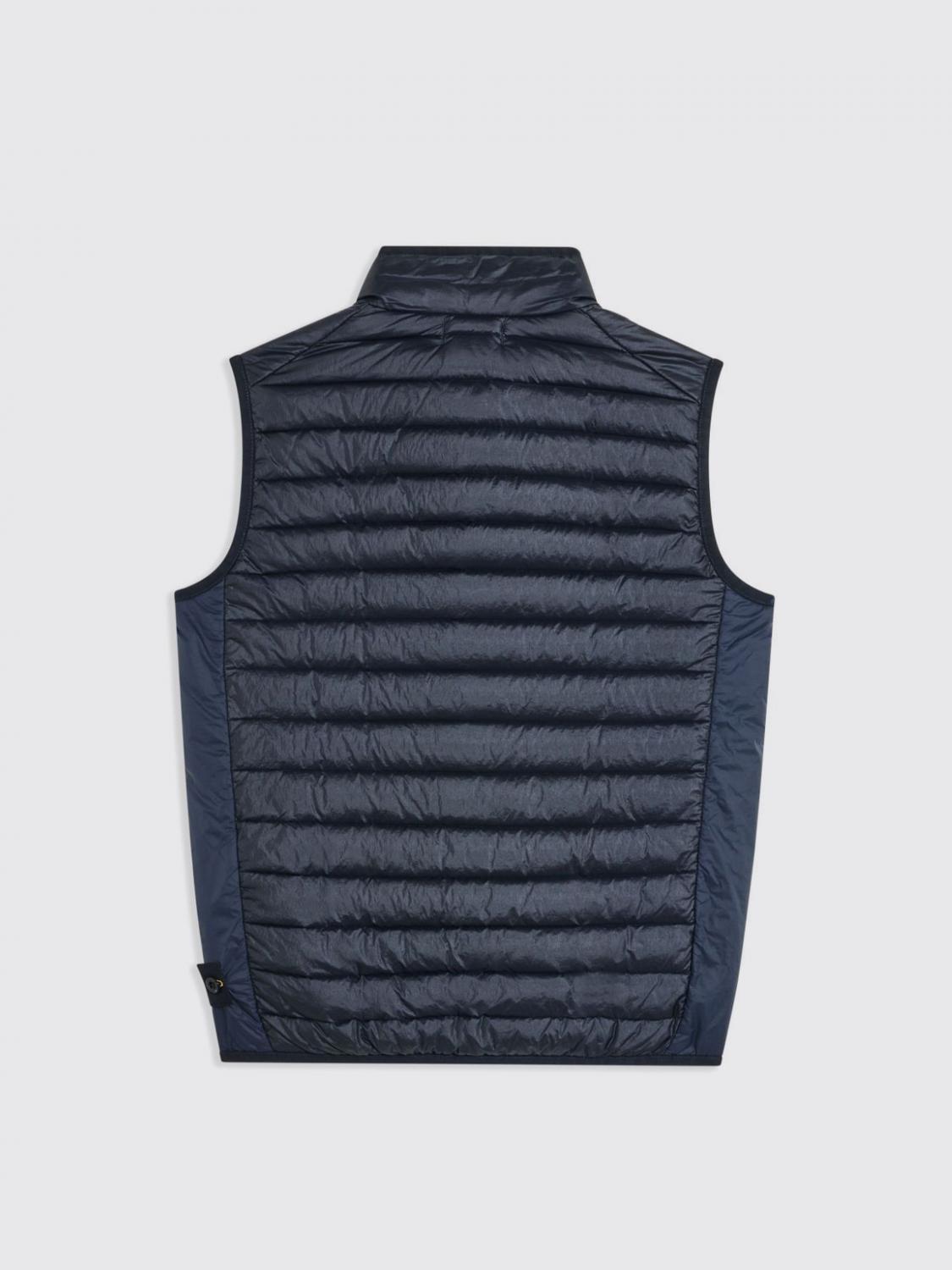 STONE ISLAND JUNIOR GILET: Gilet con applicazione Compass Stone Island Junior, Blue Navy - Img 2