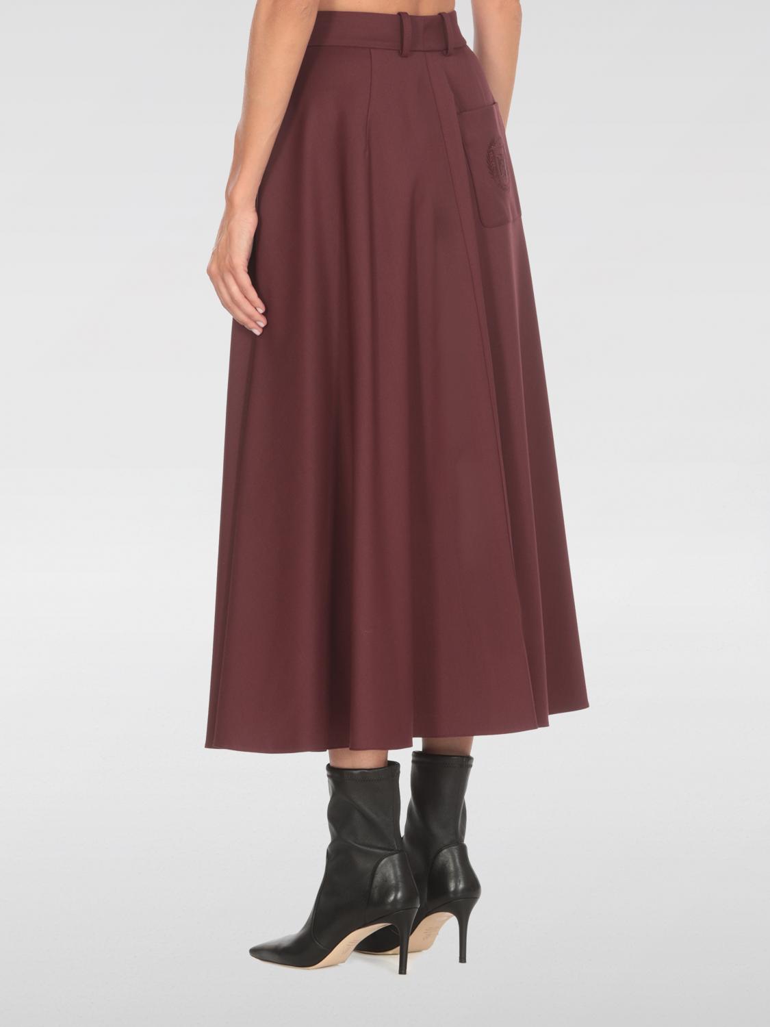ELISABETTA FRANCHI FALDA: Falda mujer Elisabetta Franchi, Granate - Img 2