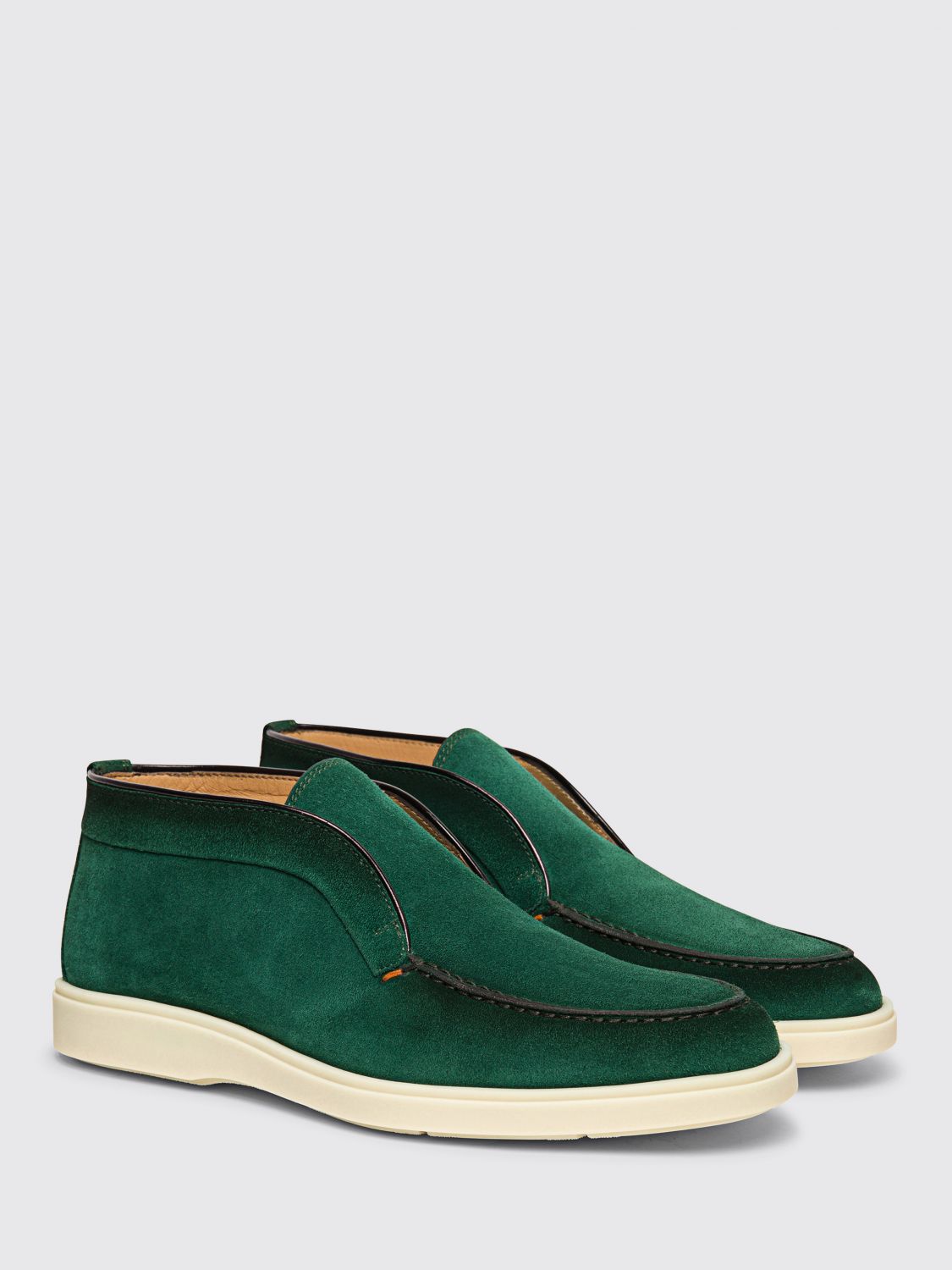 SANTONI CHUKKA BOOTS: Loafers men Santoni, Green - Img 2