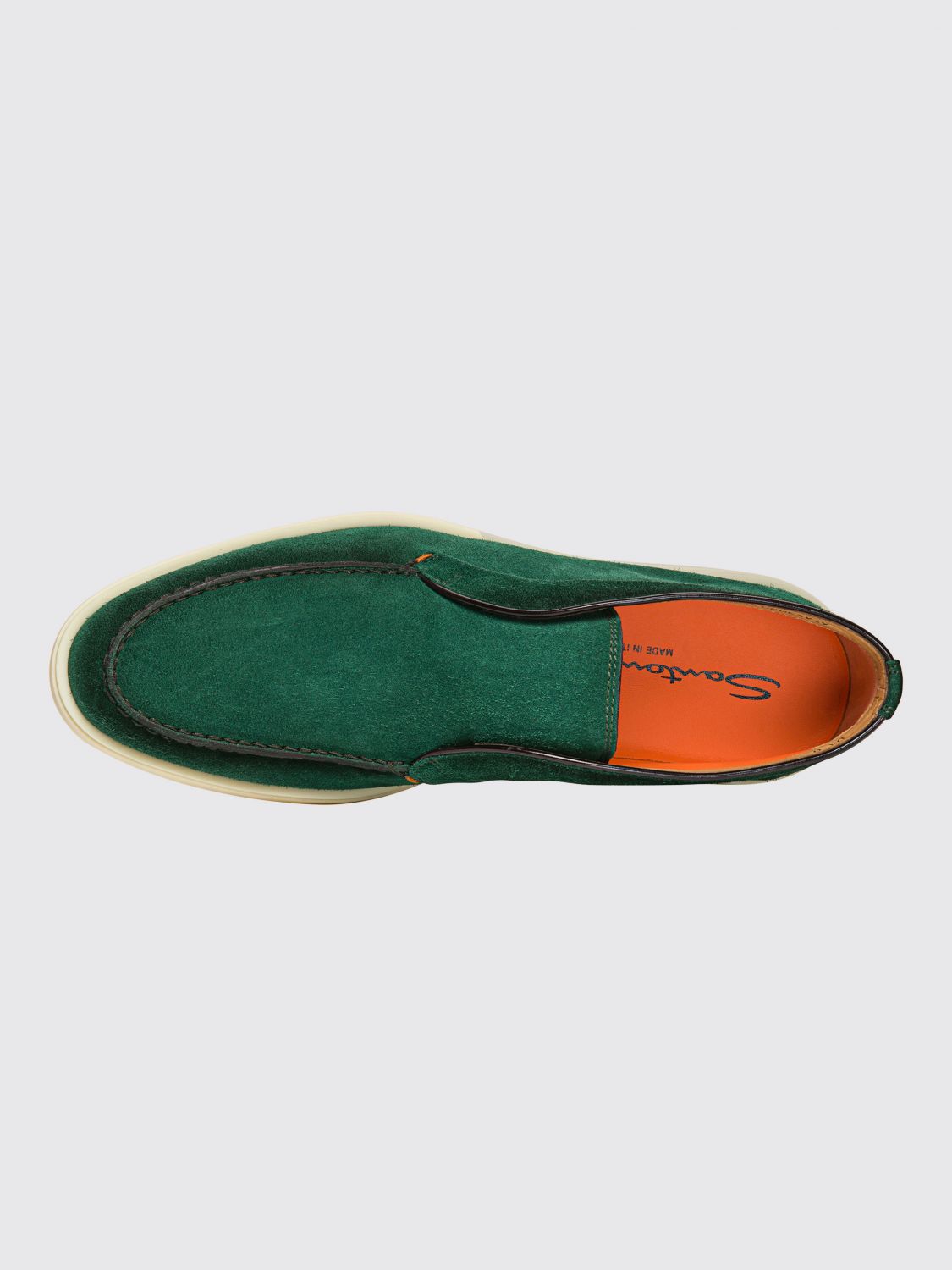 SANTONI CHUKKA BOOTS: Loafers men Santoni, Green - Img 3