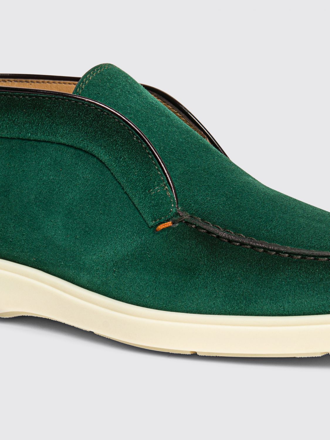 SANTONI CHUKKA BOOTS: Loafers men Santoni, Green - Img 5