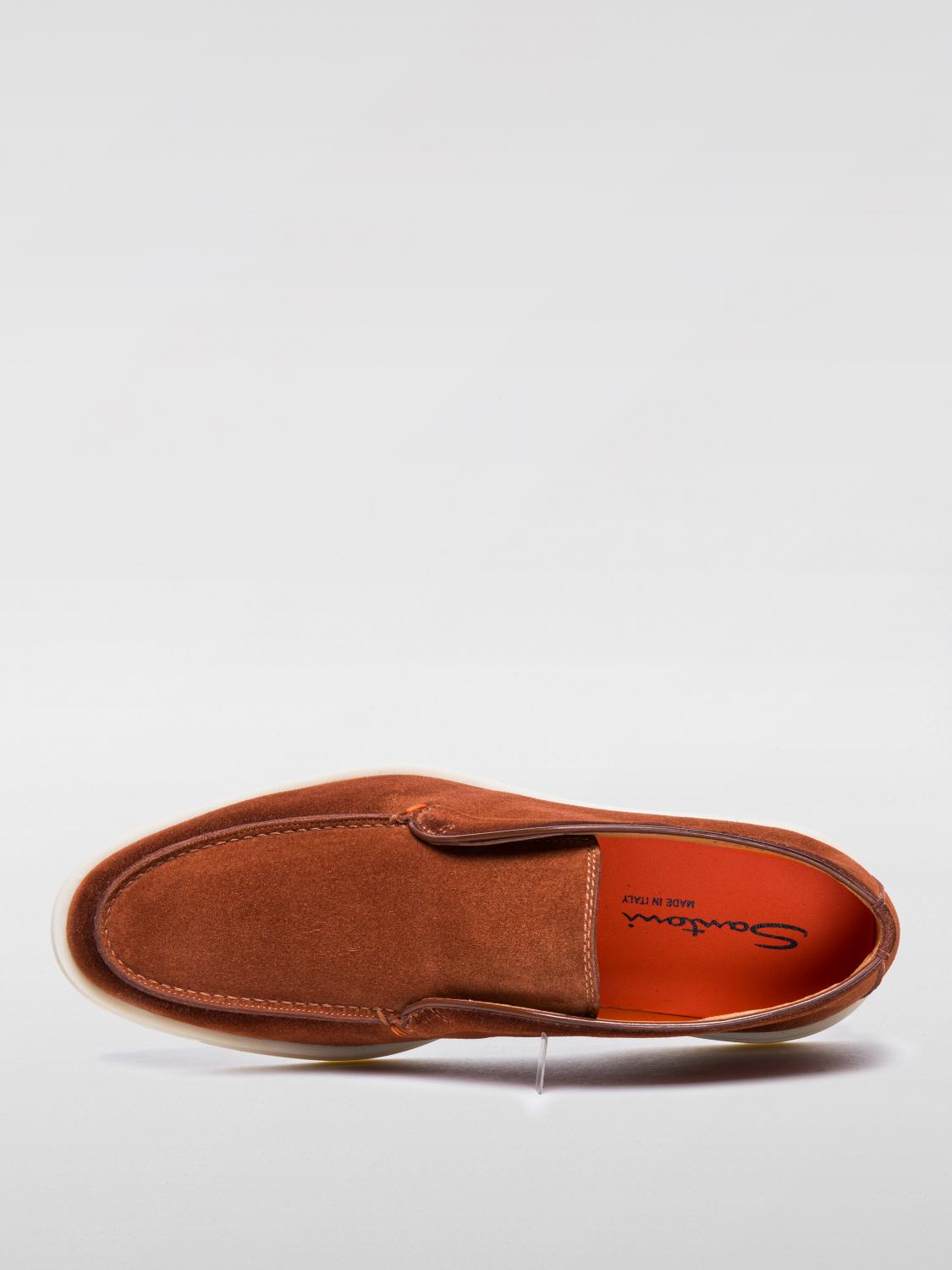 SANTONI STIVALETTI: Polacchino Santoni in camoscio , Marrone - Img 3
