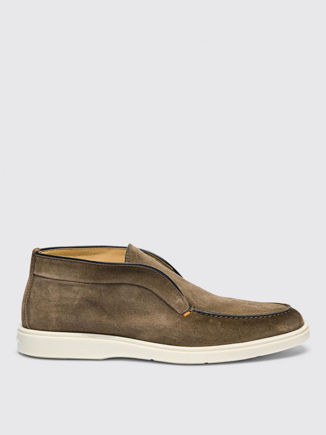 SANTONI CHUKKA BOOTS: Loafers men Santoni, Tobacco - Img 1