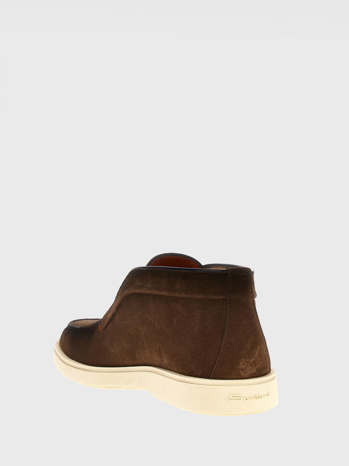 SANTONI CHUKKA BOOTS: Loafers men Santoni, Tobacco - Img 3