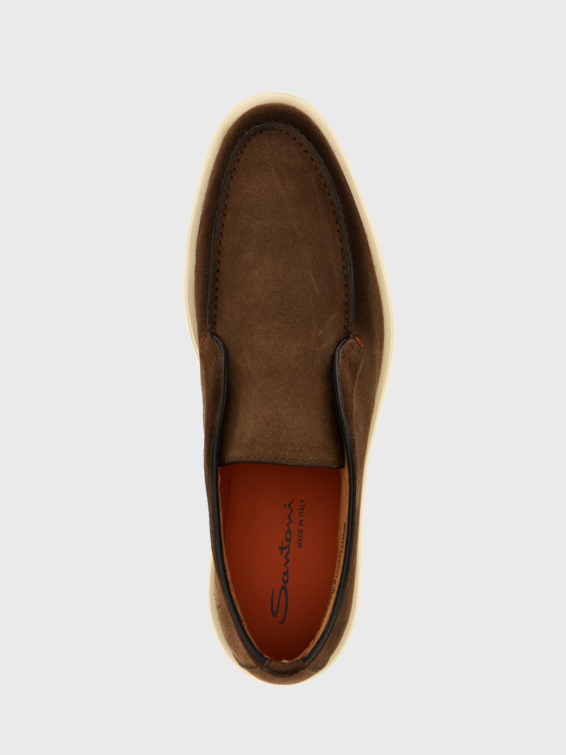 SANTONI CHUKKA BOOTS: Loafers men Santoni, Tobacco - Img 4