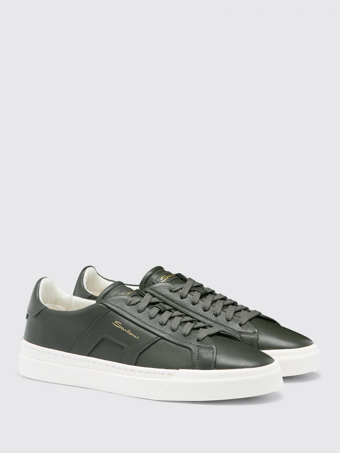 SANTONI SNEAKERS: Sneakers men Santoni, Green - Img 2