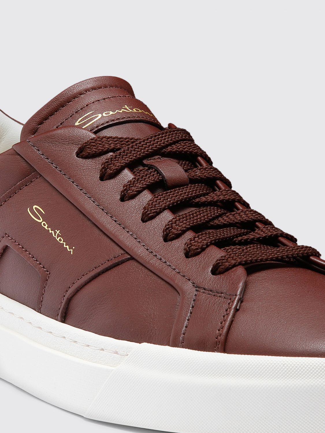 SANTONI SNEAKERS: Sneakers herren Santoni, Burgunderrot - Img 5