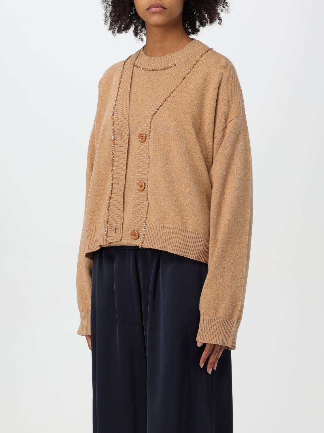 FABIANA FILIPPI CARDIGAN: Sweater woman Fabiana Filippi, Camel - Img 3