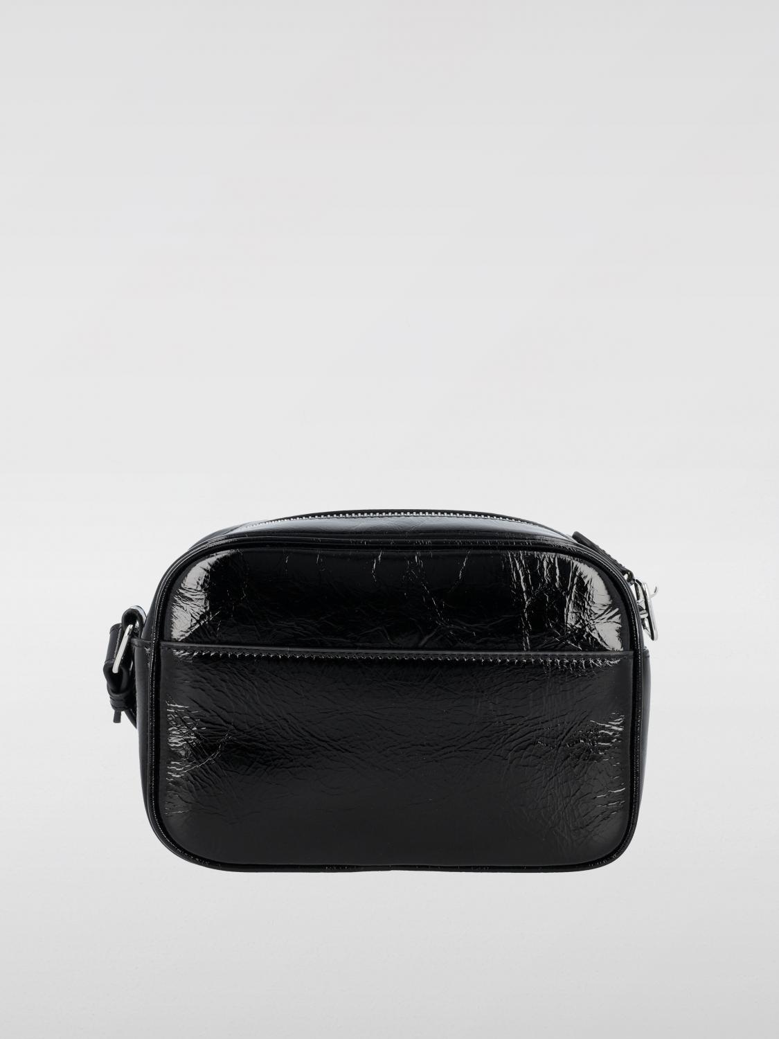 COURRÈGES BORSA MINI: Borsa Reedition Courrèges in vernice, Nero - Img 4