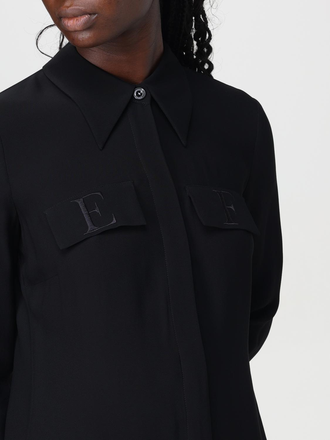 ELISABETTA FRANCHI CAMISA: Camisa mujer Elisabetta Franchi, Negro - Img 3
