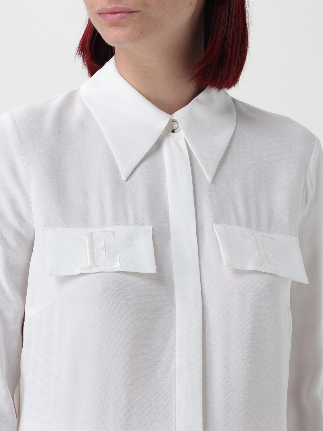 ELISABETTA FRANCHI CAMISA: Camisa mujer Elisabetta Franchi, Marfil - Img 3