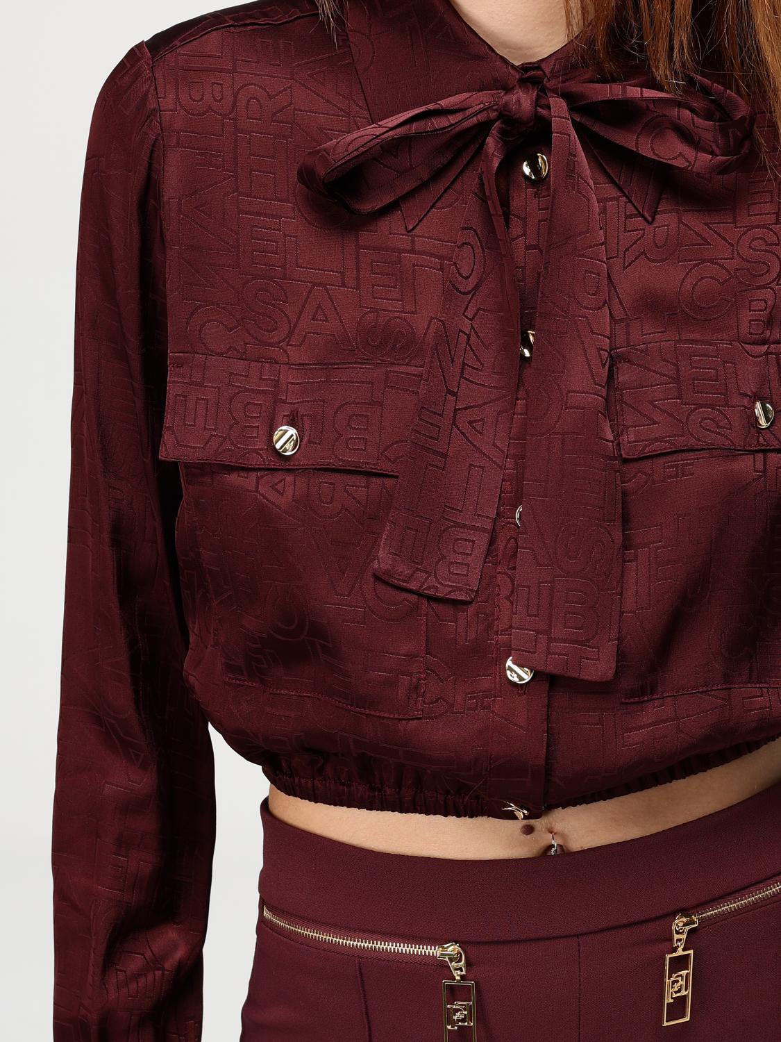 ELISABETTA FRANCHI SHIRT: Shirt woman Elisabetta Franchi, Burgundy - Img 3