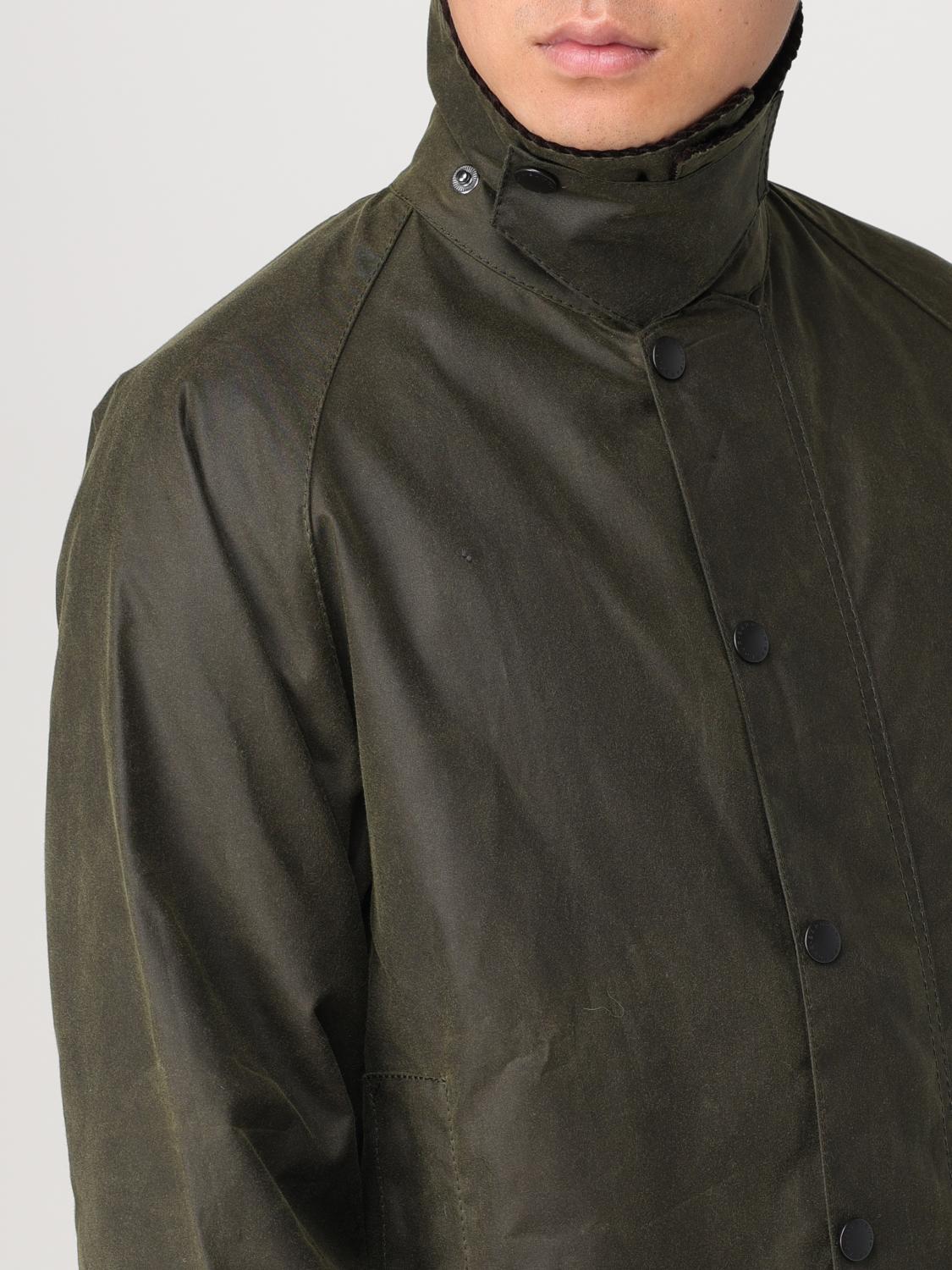 BARBOUR 재킷: Barbour 왁스 코튼 윈드브레이커, 그린 - Img 4