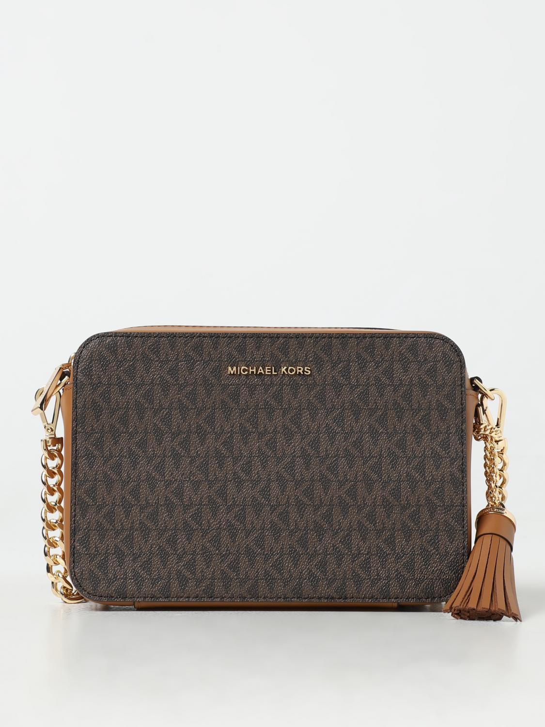 MICHAEL KORS SAC BANDOULIÈRE: Portefeuille femme Michael Kors, Marron - Img 1