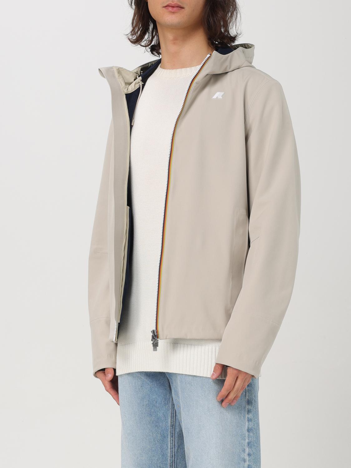 K-WAY GIACCA: Giacca con cappuccio e zip K-Way, Beige - Img 3