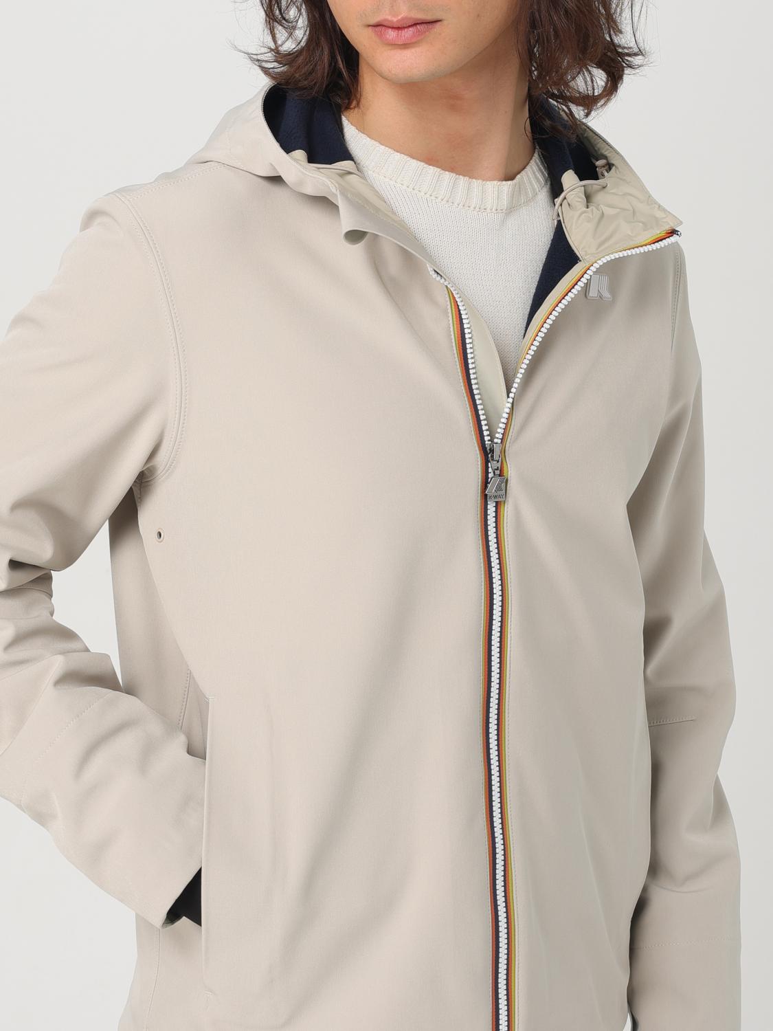 K-WAY GIACCA: Giacca con cappuccio e zip K-Way, Beige - Img 4