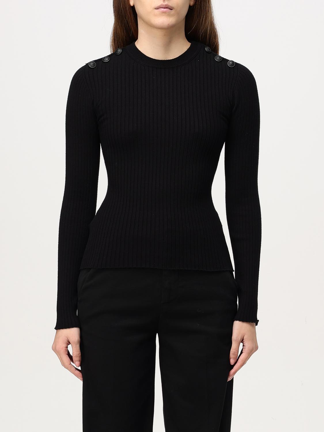 DONDUP MAGLIA: Maglia Dondup in misto cotone a coste , Nero - Img 1