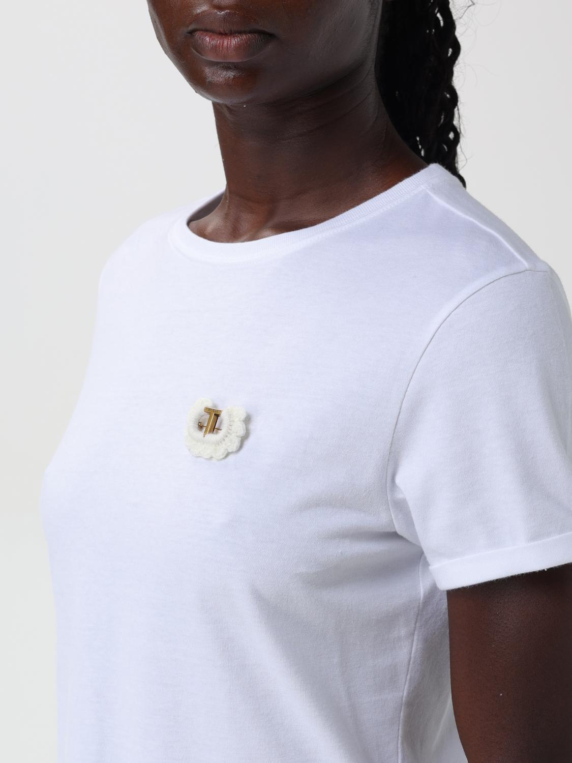 TWINSET CAMISETA: Camiseta mujer Twinset, Blanco - Img 3