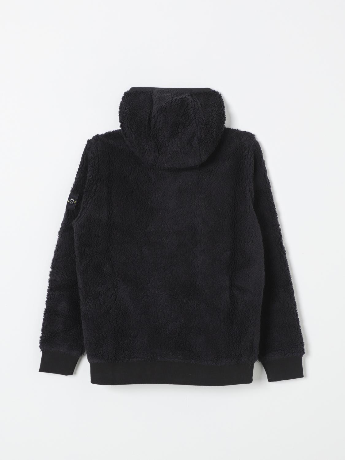 STONE ISLAND JUNIOR JACKE: Pullover kinder Stone Island Junior, Schwarz - Img 2