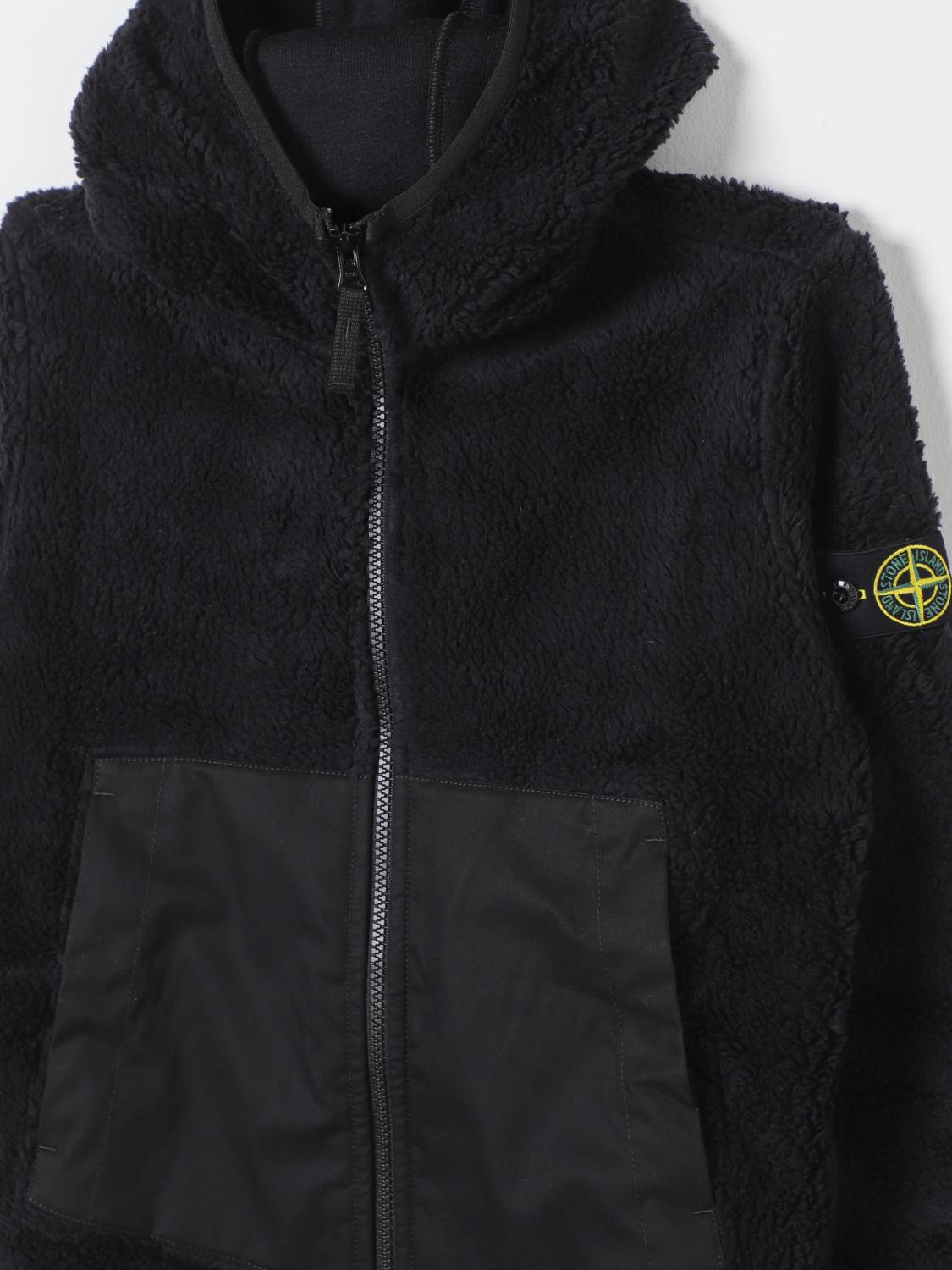 STONE ISLAND JUNIOR JACKE: Pullover kinder Stone Island Junior, Schwarz - Img 3