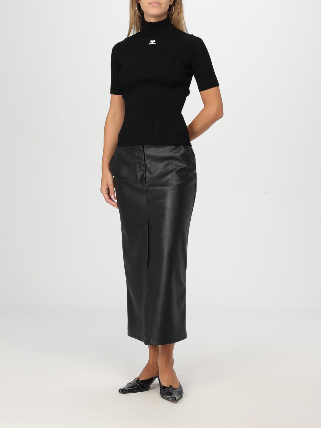 COURRÈGES JERSEY: Sudadera mujer CourrÈges, Negro - Img 2