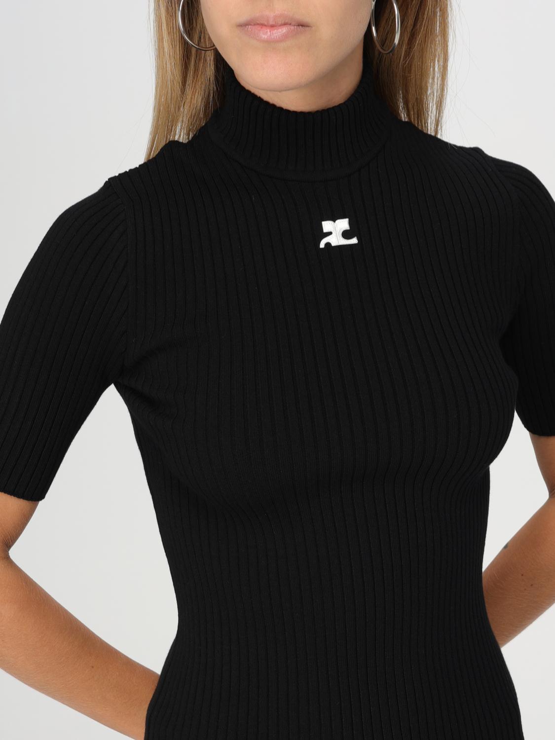 COURRÈGES JERSEY: Sudadera mujer CourrÈges, Negro - Img 5