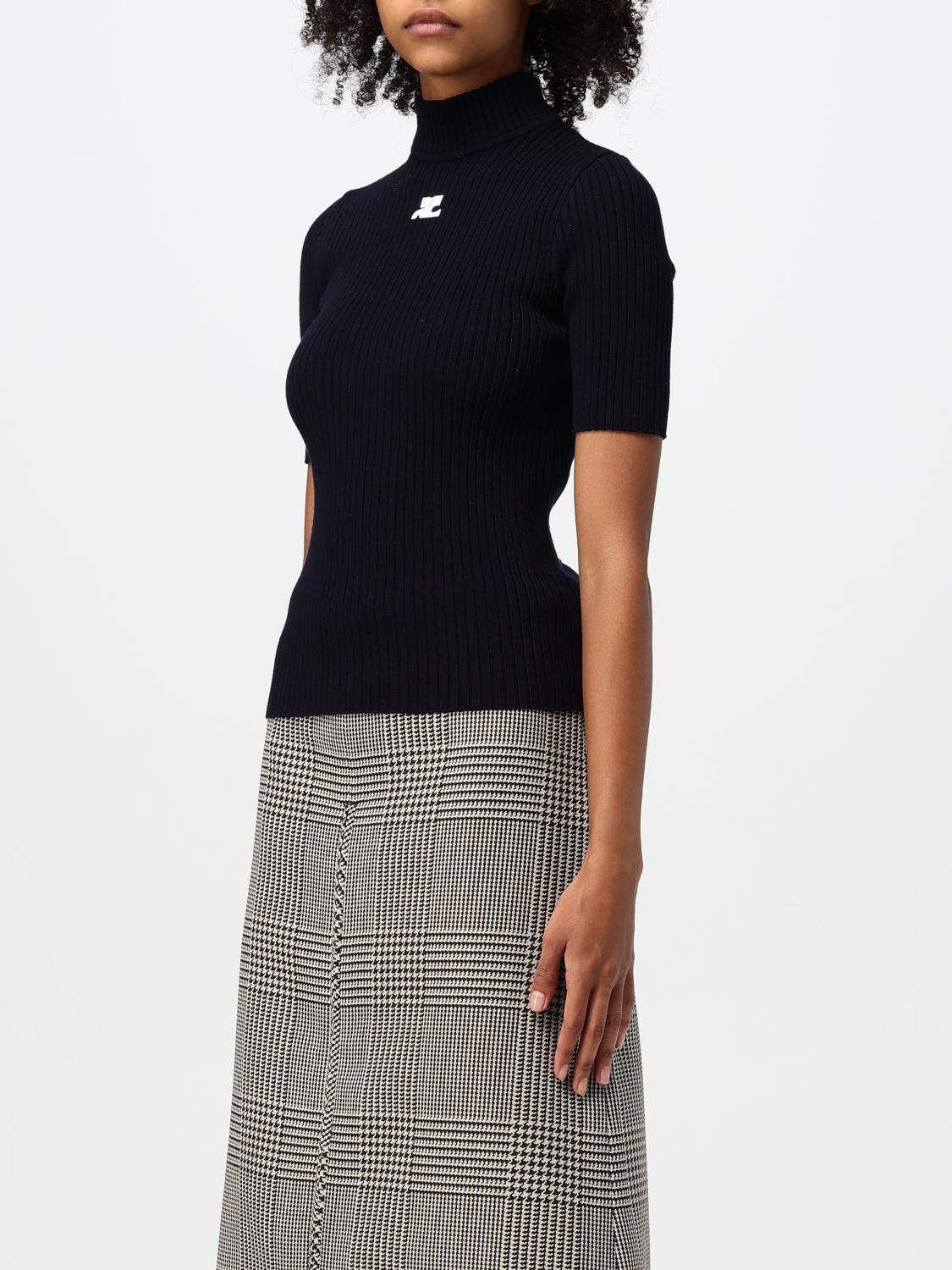 COURRÈGES PULLOVER: Sweatshirt damen CourrÈges, Blau - Img 3