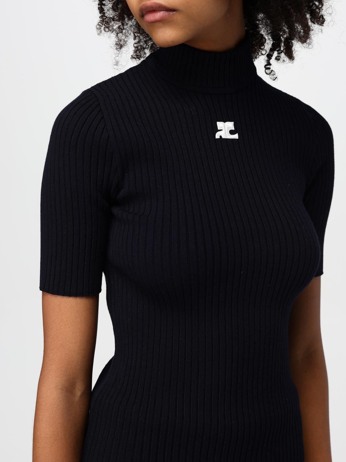 COURRÈGES PULLOVER: Sweatshirt damen CourrÈges, Blau - Img 4