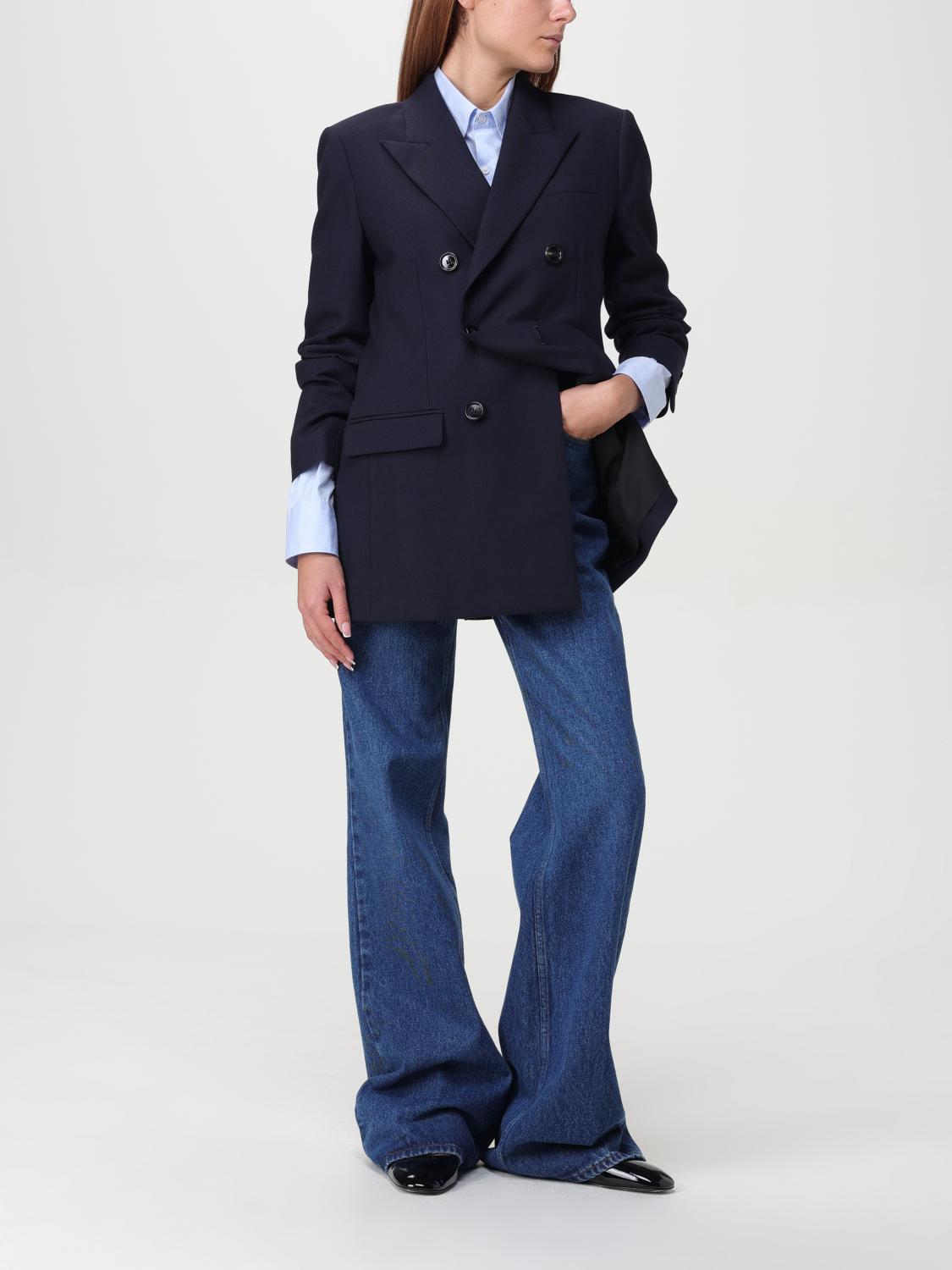 Ami Paris ジャケット レディース - ブルー | FBV217WV0026 | GIGLIO.COM